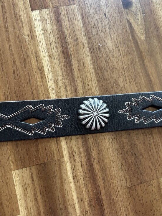 Nocona Leather Belt Women’s XL Concho Rhinestone Rodeo Cowgirl Western Boho - Picture 8 of 16